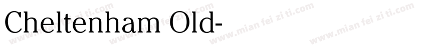 Cheltenham Old字体转换